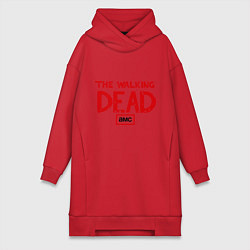 Женское худи-платье The walking Dead AMC, цвет: красный
