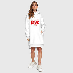Женское худи-платье The walking Dead AMC, цвет: белый — фото 2