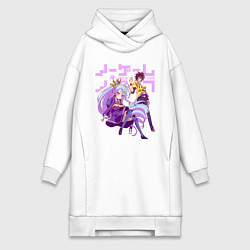 Женское худи-платье No Game No Life, цвет: белый
