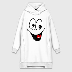 Женская толстовка-платье Заразительная улыбка