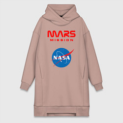 Женская толстовка-платье Nasa Mars mission