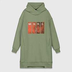 Женское худи-платье Mars, цвет: авокадо