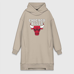 Женская толстовка-платье CHICAGO BULLS