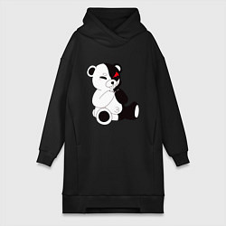 Женское худи-платье Monokuma, цвет: черный
