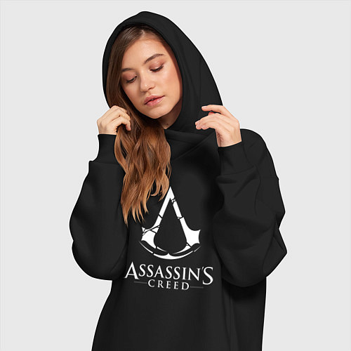Женская толстовка-платье Assassin’s Creed / Черный – фото 3