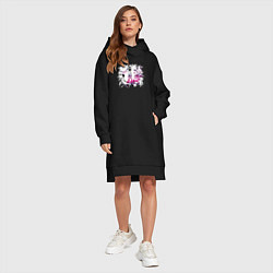 Женское худи-платье Three Days Grace, цвет: черный — фото 2