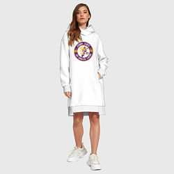 Женское худи-платье Lakers - LeBron James, цвет: белый — фото 2