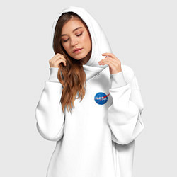Женское худи-платье NASA, цвет: белый — фото 2