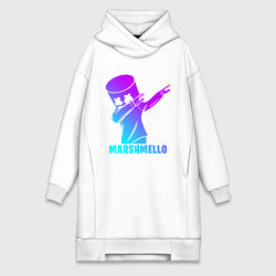 Женское худи-платье MARSHMELLO, цвет: белый