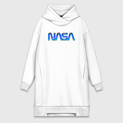 Женское худи-платье NASA, цвет: белый
