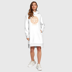 Женское худи-платье Westworld labyrinth, цвет: белый — фото 2