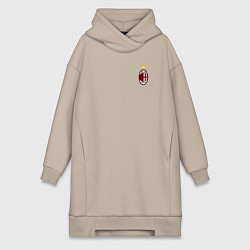 Женское худи-платье AC MILAN, цвет: миндальный