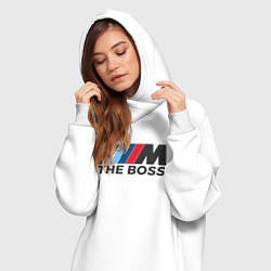 Женское худи-платье BMW THE BOSS, цвет: белый — фото 2