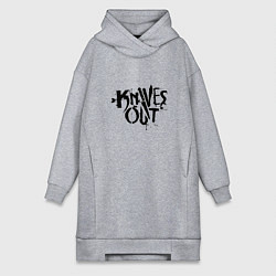 Женское худи-платье Ножи, цвет: меланж