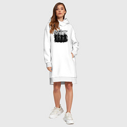 Женское худи-платье Агата Кристи, цвет: белый — фото 2