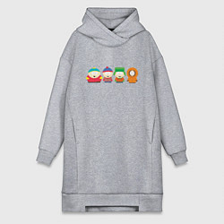 Женское худи-платье SOUTH PARK, цвет: меланж
