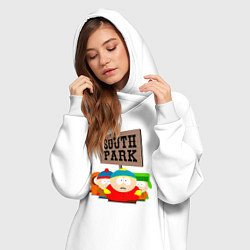 Женское худи-платье ЮЖНЫЙ ПАРК, цвет: белый — фото 2