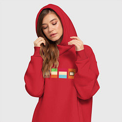 Женское худи-платье ЮЖНЫЙ ПАРК, цвет: красный — фото 2