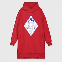 Женское худи-платье BoJack Horseman, цвет: красный