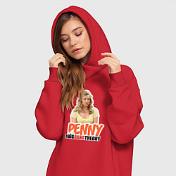 Женское худи-платье Penny, цвет: красный — фото 2