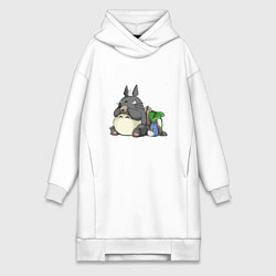 Женское худи-платье Тоторо, цвет: белый