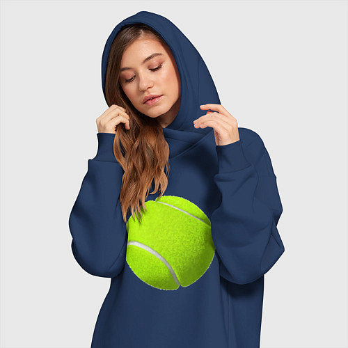 Женская толстовка-платье Теннис / Тёмно-синий – фото 3