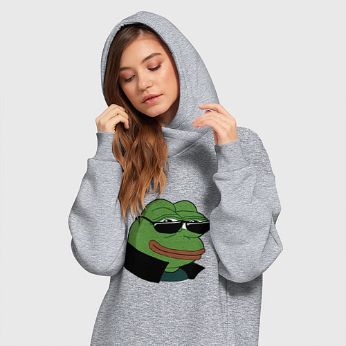 Женская толстовка-платье Pepe в очках EZ / Меланж – фото 3