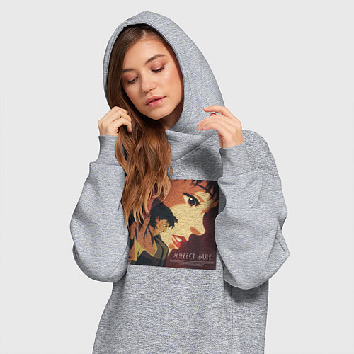 Женская толстовка-платье Perfect Blue / Меланж – фото 3