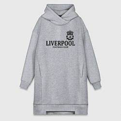 Женское худи-платье Liverpool FC, цвет: меланж