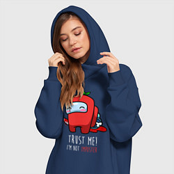 Женское худи-платье AMONG US, цвет: тёмно-синий — фото 2