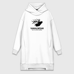 Женское худи-платье Yamalwear, цвет: белый