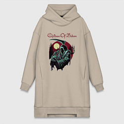 Женское худи-платье Children of Bodom Z, цвет: миндальный