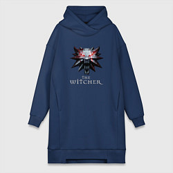 Женское худи-платье The Witcher, цвет: тёмно-синий