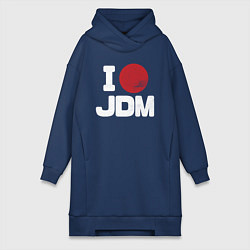 Женское худи-платье JDM, цвет: тёмно-синий