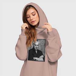 Женское худи-платье Валерий Меладзе, цвет: пыльно-розовый — фото 2