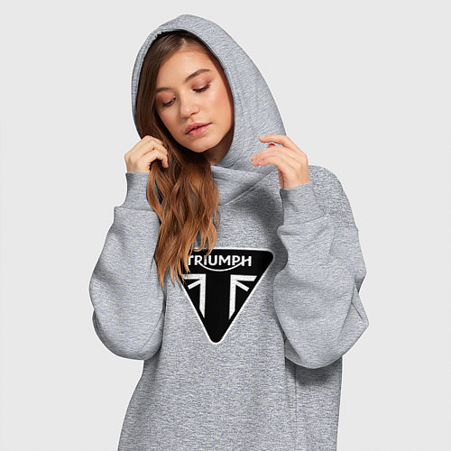Женская толстовка-платье Triumph Мото Лого Z / Меланж – фото 3