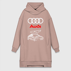 Женская толстовка-платье AUDI TT АУДИ ТТ СПОРТ