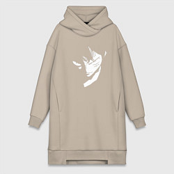 Женское худи-платье Луффи из аниме One Piece, цвет: миндальный