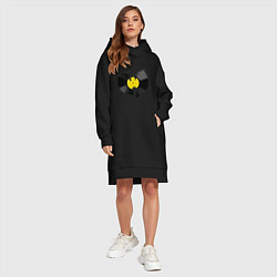 Женское худи-платье Wu-Tang Vinyl, цвет: черный — фото 2