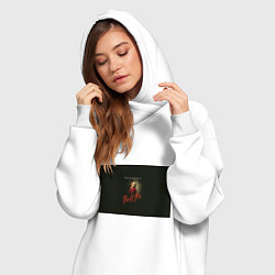 Женское худи-платье Bhad Bhabie Trust me, цвет: белый — фото 2