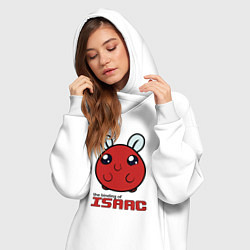 Женское худи-платье The binding of isaac Monsters, цвет: белый — фото 2