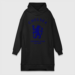 Женское худи-платье Chelsea Est. 1905, цвет: черный