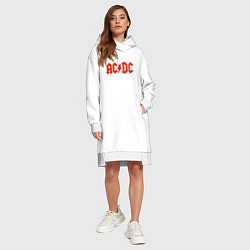 Женское худи-платье ACDC, цвет: белый — фото 2