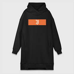 Женское худи-платье Juventus Tee Cut & Sew 2021, цвет: черный