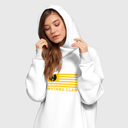 Женское худи-платье Wu-Tang Flag, цвет: белый — фото 2