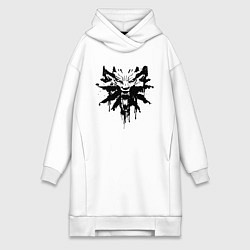 Женская толстовка-платье The Witcher подтеки лого
