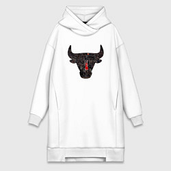 Женское худи-платье Bulls - Jordan, цвет: белый