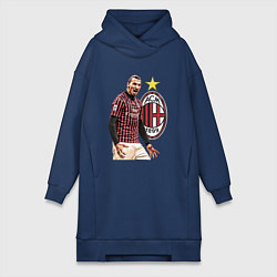 Женская толстовка-платье Zlatan Ibrahimovic Milan Italy