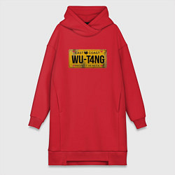 Женское худи-платье Wu-Tang - East Coast, цвет: красный