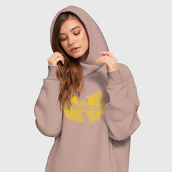 Женское худи-платье Wakamakafon, цвет: пыльно-розовый — фото 2